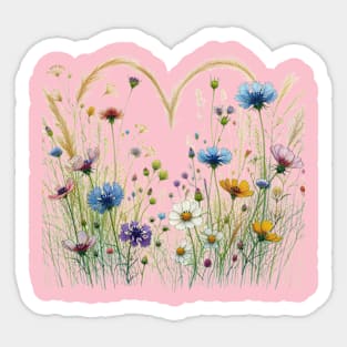 Fleurs d'amour Sticker